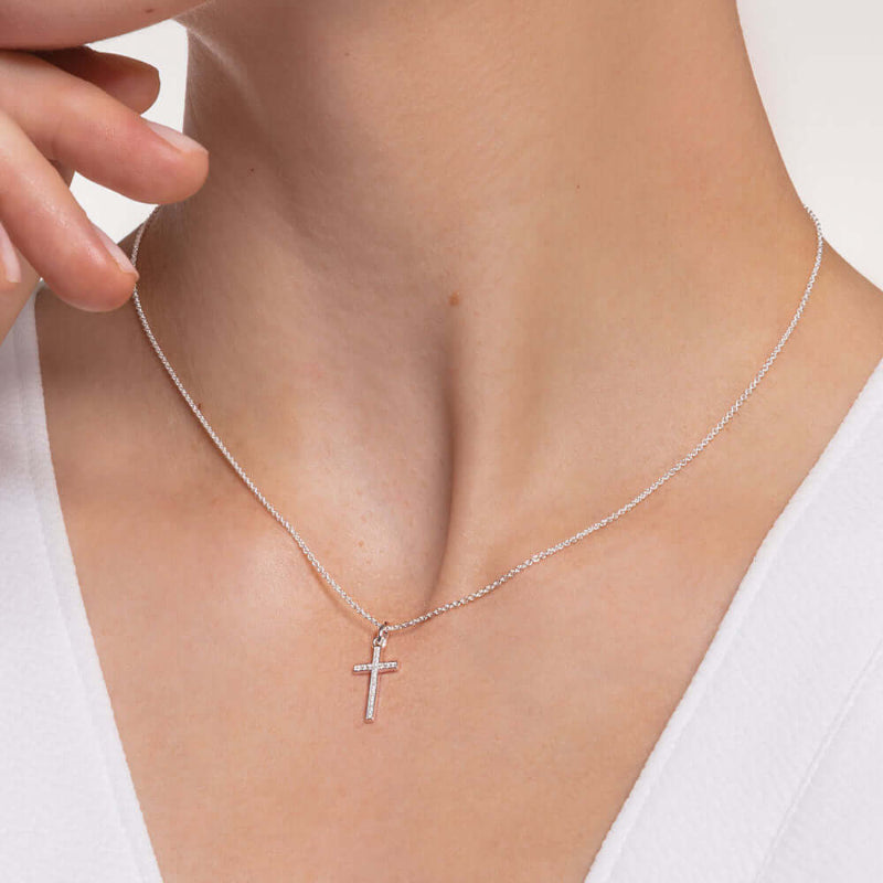 Thomas Sabo Cross Pavé kaulakoru KE2043-051-14