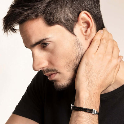 Thomas Sabo Disc Black Nahkainen Rannekoru A1864-982-11