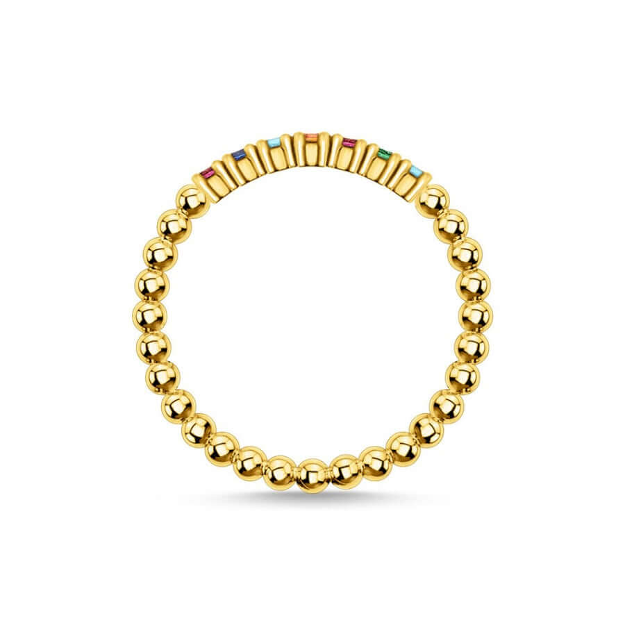 Thomas Sabo Dots With Colourful Stones Gold TR2323-488-7