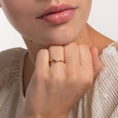 Thomas Sabo White Stone Gold sormus TR2312-414-14