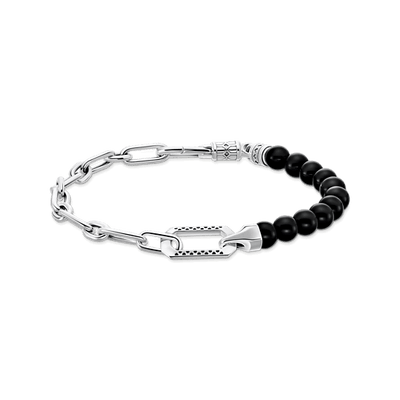 Thomas Sabo Onyx Bead ranneketju A2088-507-11