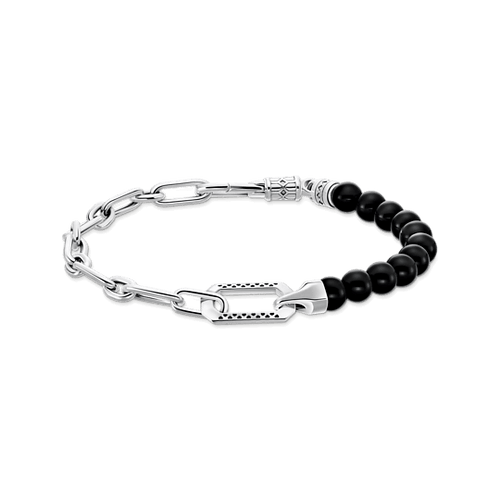 Thomas Sabo Onyx Bead ranneketju A2088-507-11