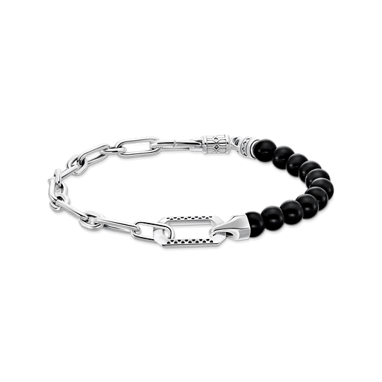 Thomas Sabo Onyx Bead ranneketju A2088-507-11