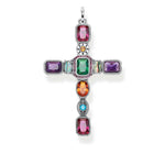 Thomas Sabo Cross Colourful Stones riipus PE859-294-7