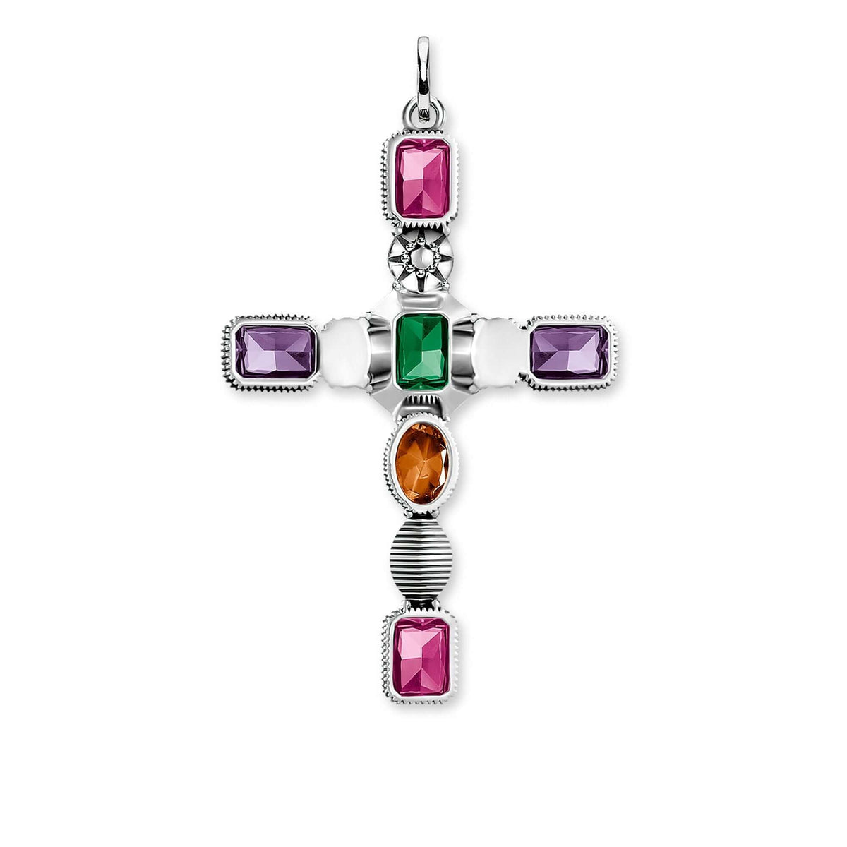 Thomas Sabo Cross Colourful Stones riipus PE859-294-7