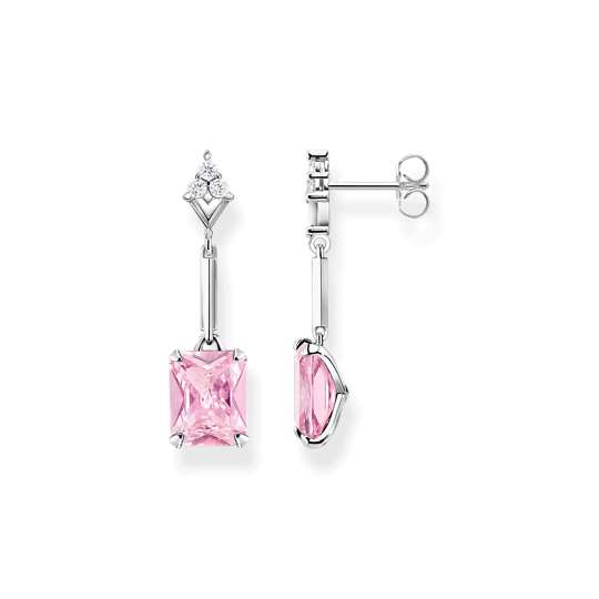 Thomas Sabo Pink Stone hopeakorvakorut H2177-051-9