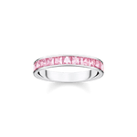thomas Sabo Pink stones pavé sormus TR2358-051-9