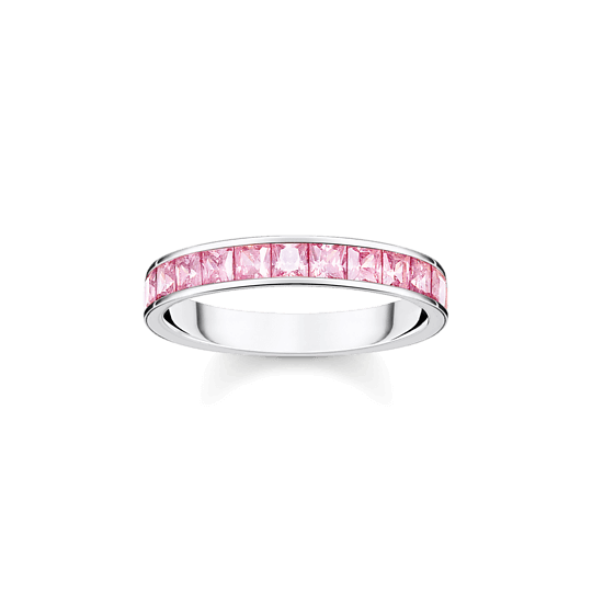 thomas Sabo Pink stones pavé sormus TR2358-051-9