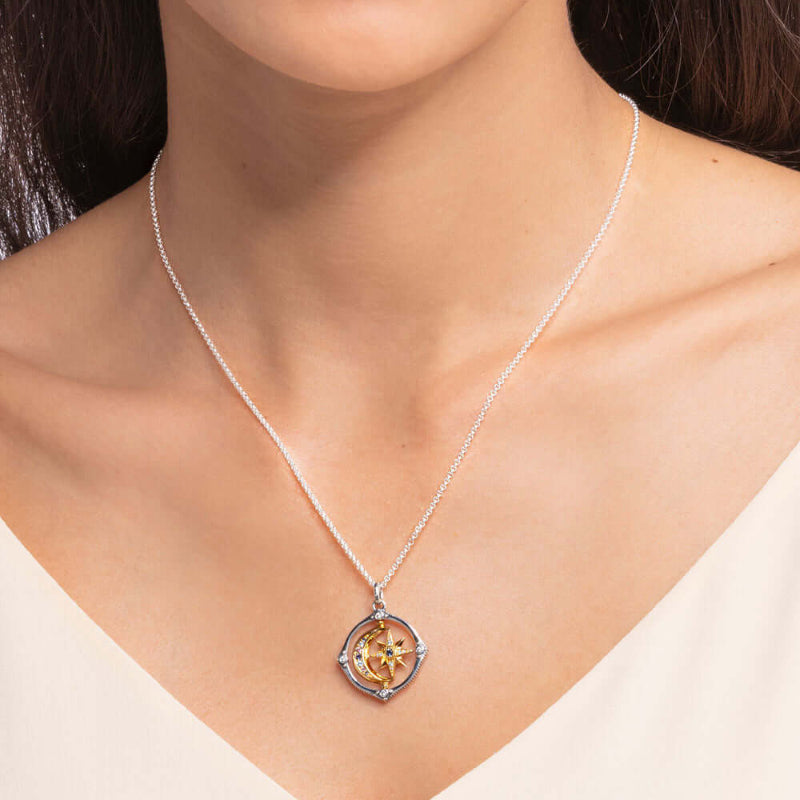 Thomas Sabo Star & Moon Gold kaulakoru KE1985-556-7