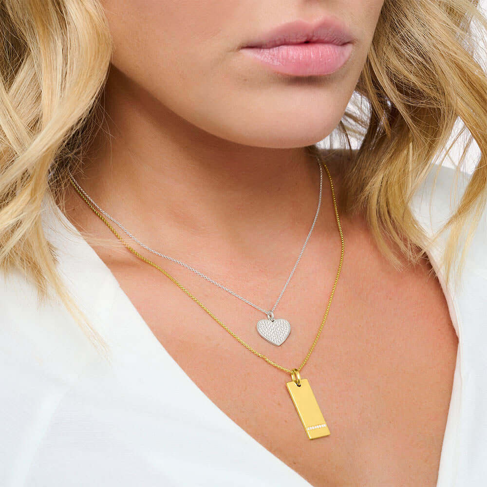 Thomas Sabo Tag White Stones Gold KE2135-414-14
