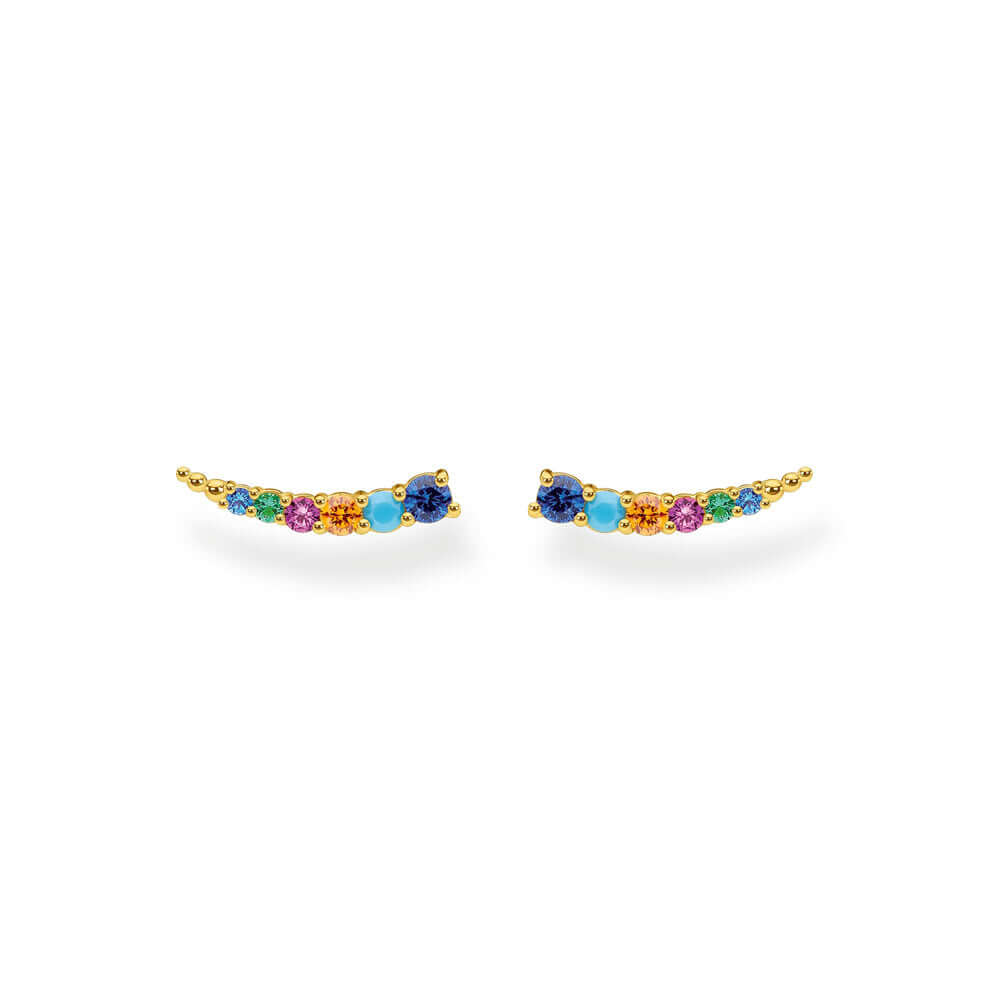 Thomas Sabo Ear Climber Colourful Stones Gold korvakorut H2158-488-7