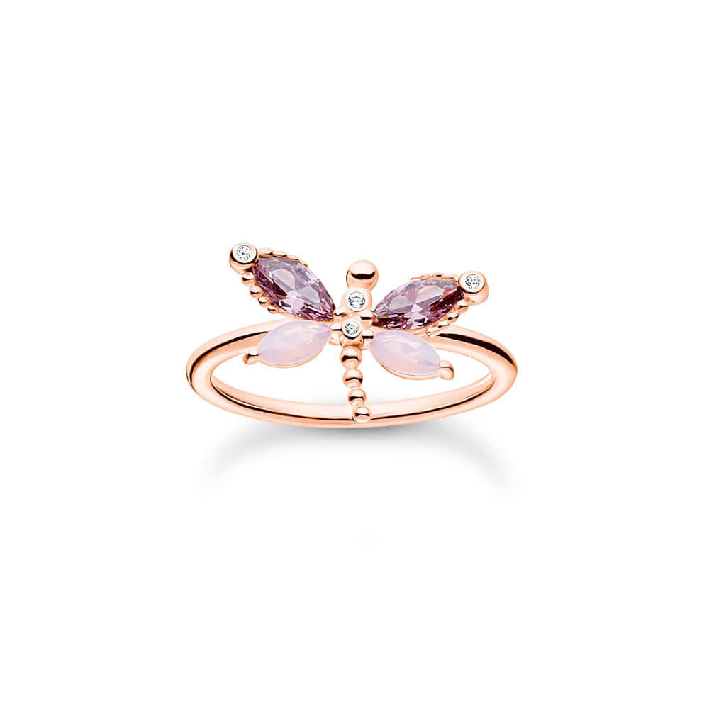  Thomas Sabo Dragonfly With Stones Rose Gold TR2349-321-7