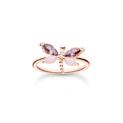 Thomas Sabo Dragonfly With Stones Rose Gold TR2349-321-7