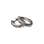 Valkokultaiset timanttikorvarenkaat (0,36 ct)