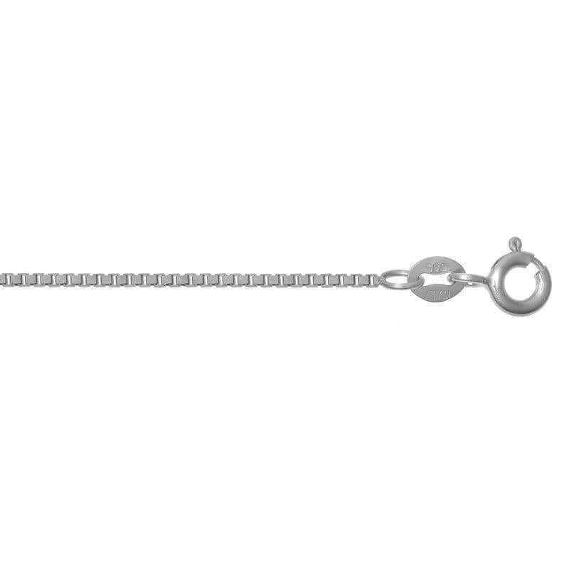 Valkokultainen kaulaketju 1 mm - 45 cm - KVD019-45