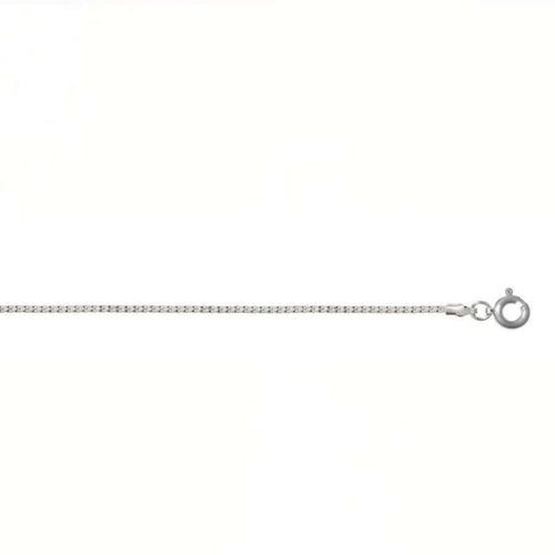 Valkokultainen francokaulaketju (1,2 mm / 42 cm, 50 cm)