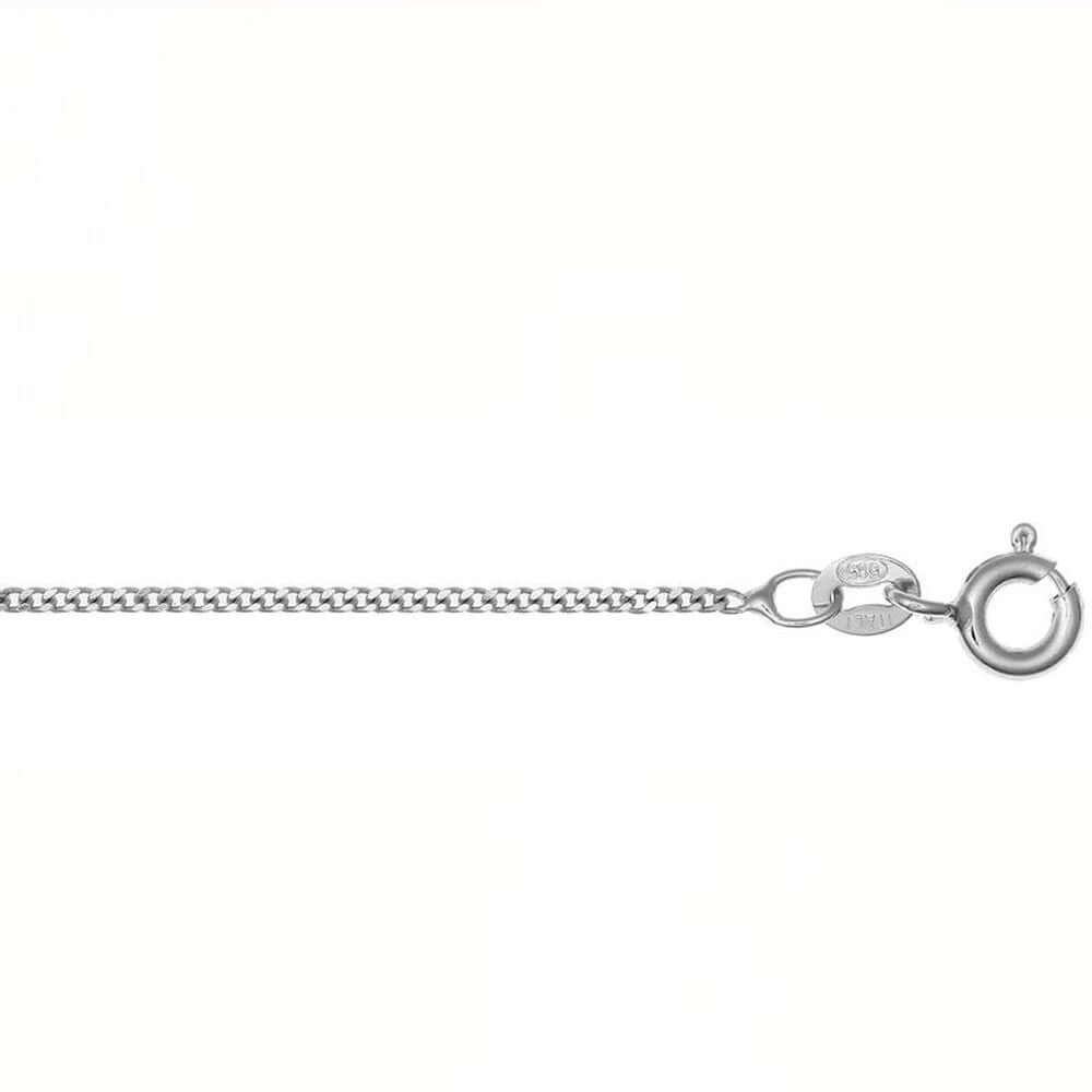 Valkokultainen kaulaketju 1mm - 45 cm