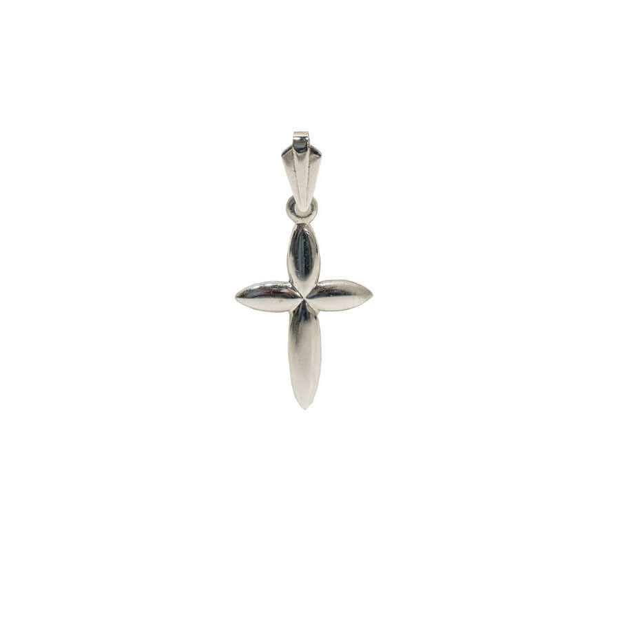 14k valkokultainen riipus - rippiristi