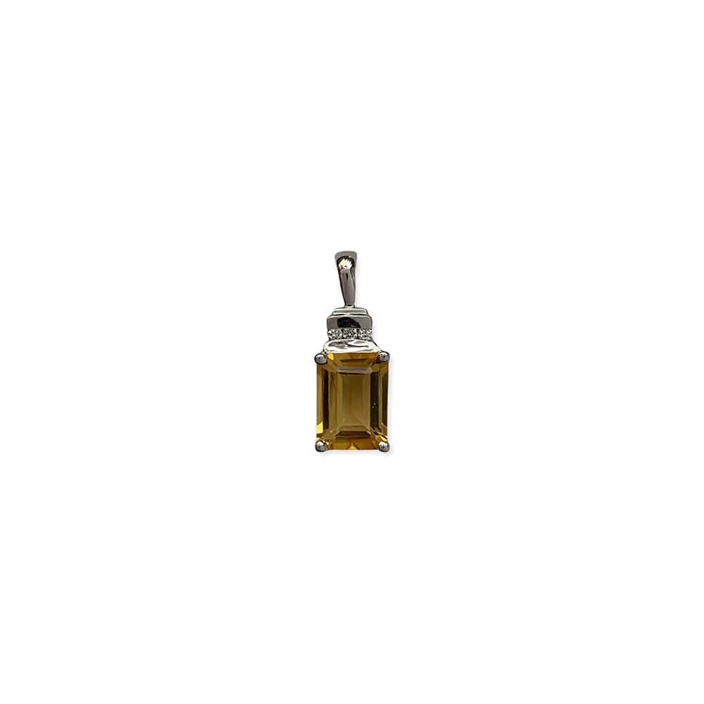 14 karaatin valkokultainen timanttiriipus 0024ct