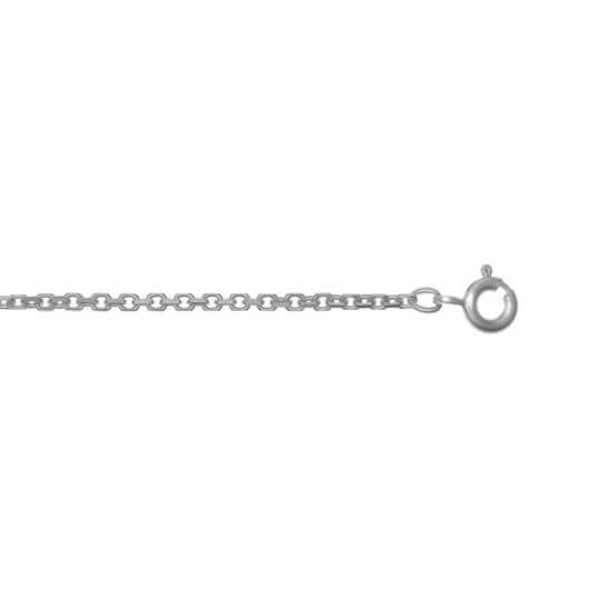 Valkokultainen ankkuri kaulaketju 2 mm - 45 cm
