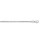 14k Valkokultainen kaulaketju 2 mm - 50 cm