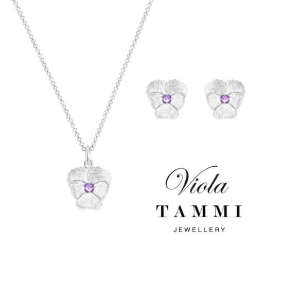 Tammi Jewellery Viola ametisti korvakorut S4529