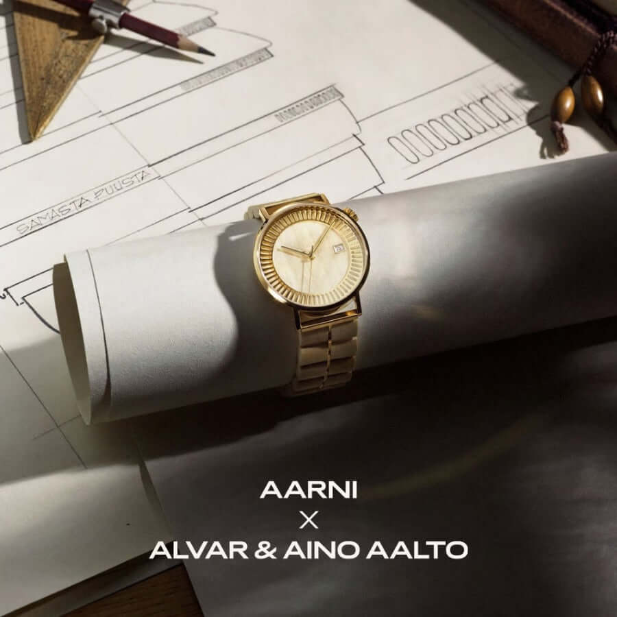 Aarni x Alvar  Aino Aalto Villa Flora kello