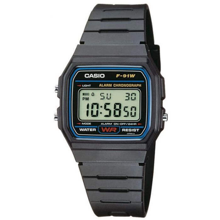 Casio Collection F-91W-1YEG kello
