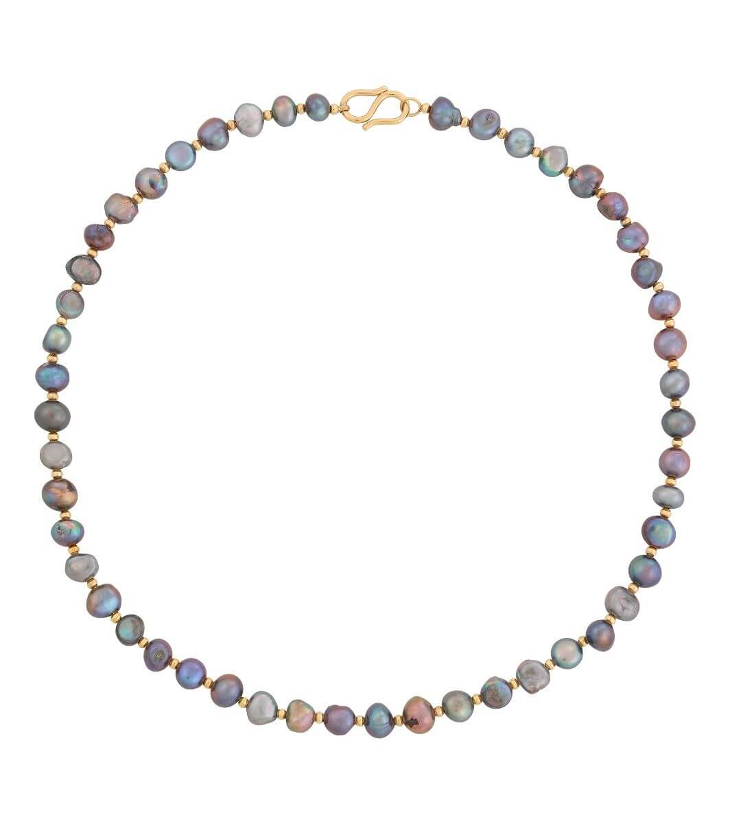 Edblad Iris necklace teal gold 124351 Kaulakoru