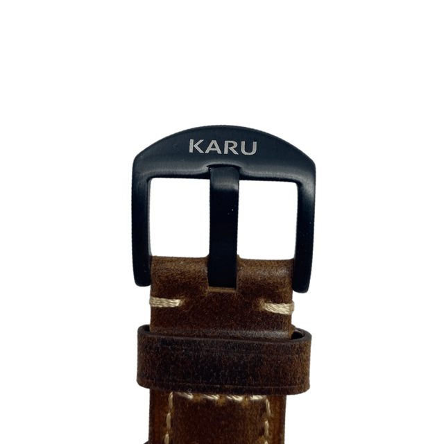 KARU kellon cognac nahkaranneke 
