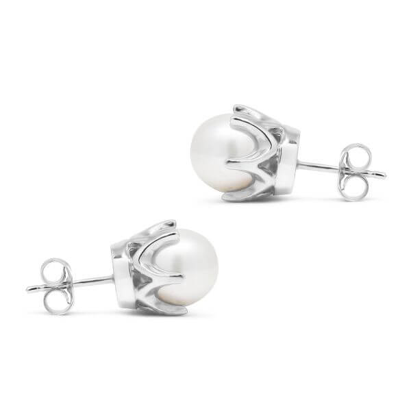 Helmikorvakorut valkokulta 1037wvalk-7-7.5mm