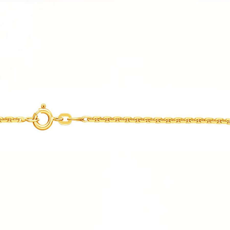 14k Kultainen kaulaketju 1 mm - 45 cm