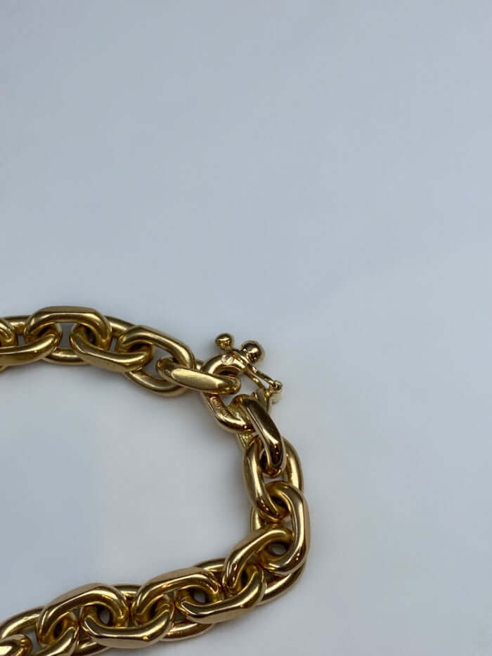 18k keltakultainen Ankkuriketju 149g - 61 cm