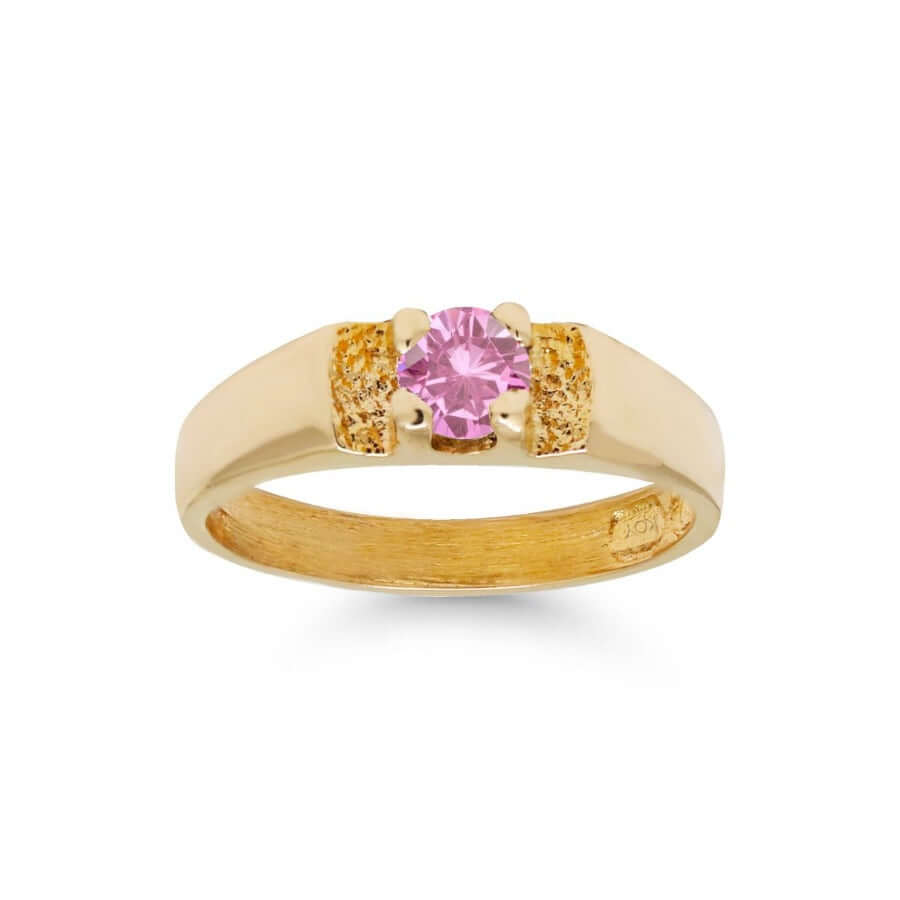 Kastesormus pinkillä kivellä 6003pink