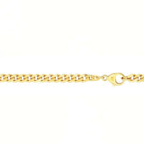 14k Kultainen panssariranneketju 6g - 19 cm