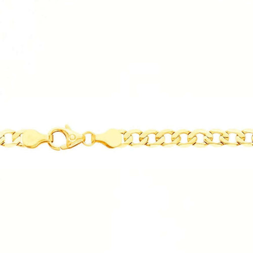 Kultainen panssariranneketju (5,5 mm / 19 cm)
