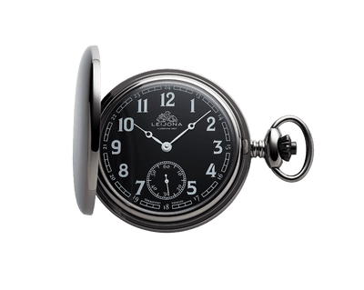 Leijona Pocket Watch taskukello Black edition