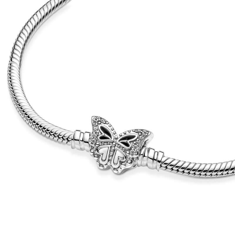 Pandora Moments Butterfly Clasp hopearanneketju 590782c01