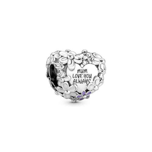 Pandora Mum Daisy Heart Charm Hela 791155C01