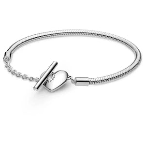 Pandora Moments Heart T-Bar Snake Rannekoru 599285c00