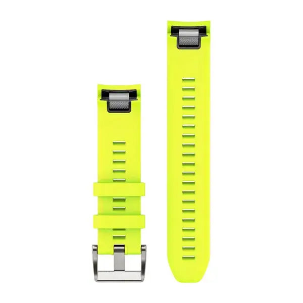 Garmin Marq quickfit 22mm neonkeltainen silikoniranneke