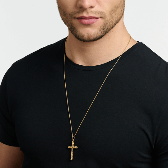 Thomas Sabo kultainen ristiriipus PE912-413-39