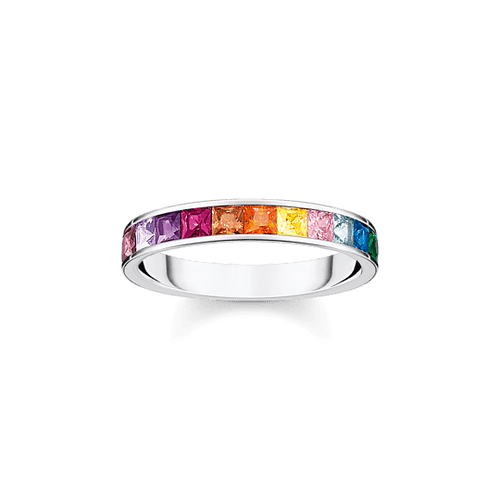 Thomas Sabo värikäs hopeasormus TR2403-477-7