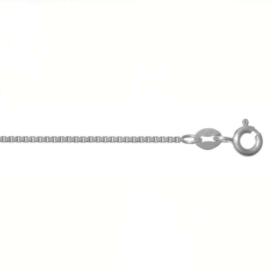Valkokultainen kaulaketju III 1 mm - 42 cm