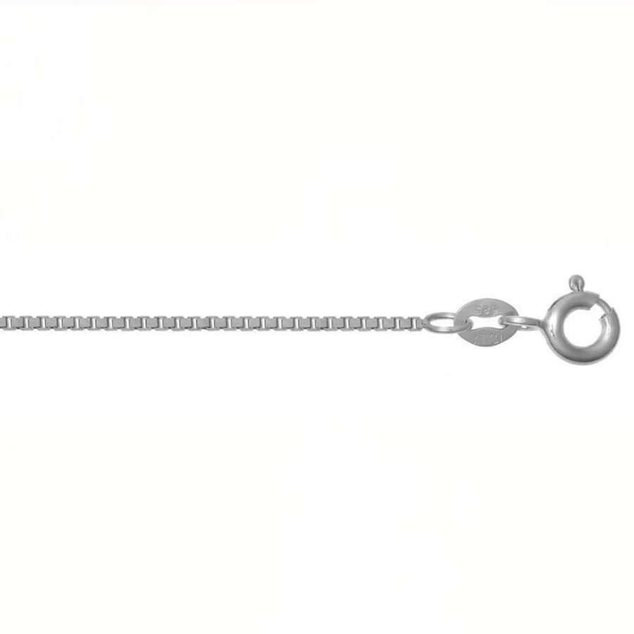 Valkokultainen kaulaketju 1 mm - 50 cm