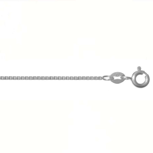 Valkokultainen kaulaketju (0,8 mm / 50 cm)