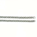 14k Valkokultainen kaulaketju 8 mm - 45 cm