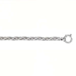 14k Valkokultainen kaulaketju 6 mm - 45 cm